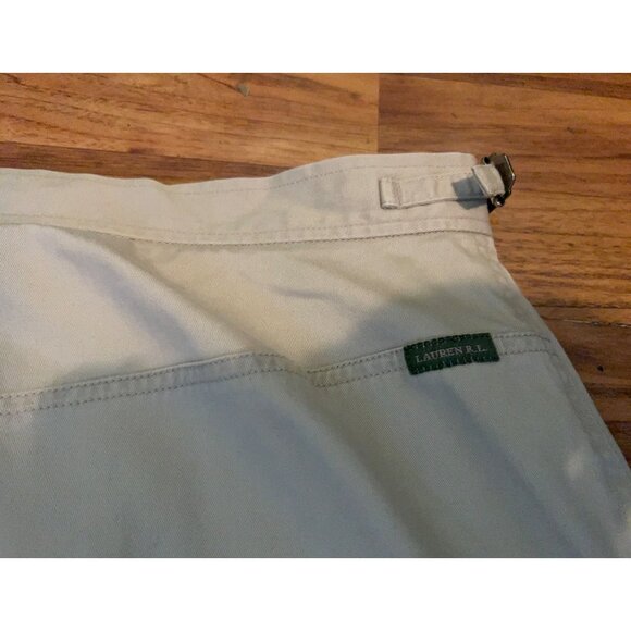Lauren Ralph Lauren Skirt Women’s PLUS SZ 16W Beige Khaki Cotton A-Line Casual P - Picture 10 of 11
